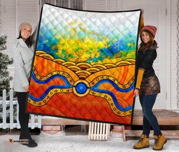 aboriginal premium quilt australia kangaroo sky