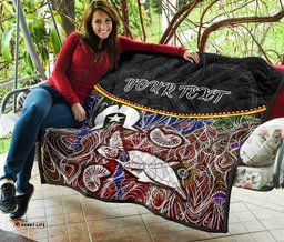 personalised premium quilt aboriginal dot in naidoc week style