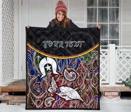 personalised premium quilt aboriginal dot in naidoc week style