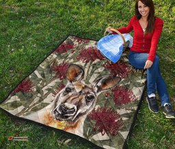 premium quilts kangaroo quilts waratah painting
