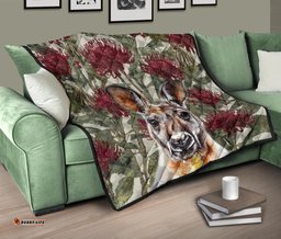 premium quilts kangaroo quilts waratah painting
