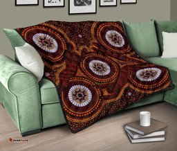aboriginal premium quilt aboriginal human dot painting art