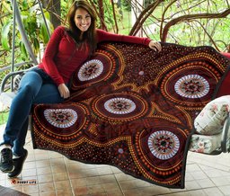 aboriginal premium quilt aboriginal human dot painting art