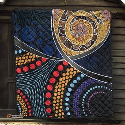 australia premium quilts aboriginal dot panting art with snake