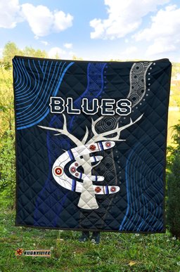 carlton premium quilt blues free style indigenous