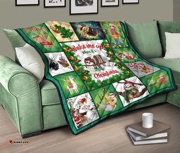 australia christmas premium quilt light green merry christmas
