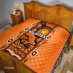 custom perth scorchers cricket quilt happy australia day aboriginal art