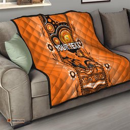 custom perth scorchers cricket quilt happy australia day aboriginal art