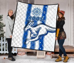 melbourne kangaroos premium quilt indigenous north roos white