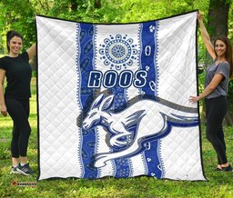 melbourne kangaroos premium quilt indigenous north roos white