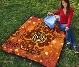 aboriginal premium quilt baby kangaroo and dot painting patterns