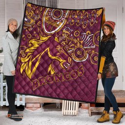 broncos rugby quilt custom super indigenous broncos quilt
