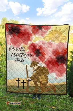 anzac day premium quilt we will remember them