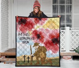 anzac day premium quilt we will remember them