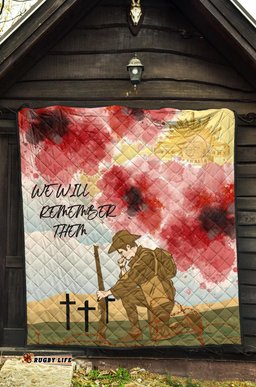 anzac day premium quilt we will remember them