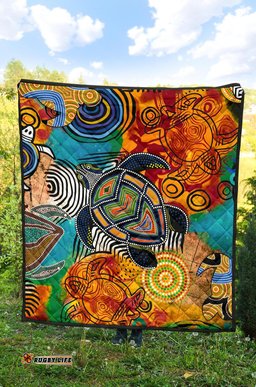 aboriginal premium quilt turtle indigenous art