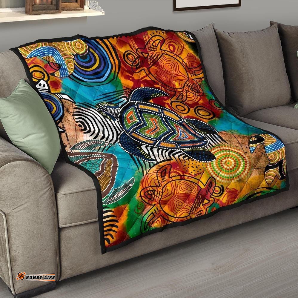 aboriginal premium quilt turtle indigenous art