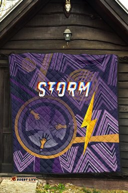 melbourne storm premium quilt simple indigenous purple