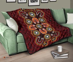 aboriginal premium quilt aboriginal dot painting flowers style