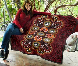 aboriginal premium quilt aboriginal dot painting flowers style