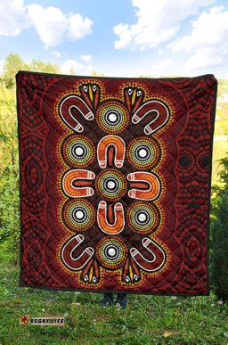 aboriginal premium quilt aboriginal dot painting flowers style