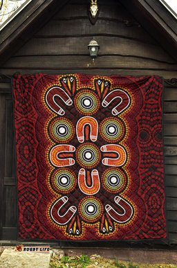 aboriginal premium quilt aboriginal dot painting flowers style