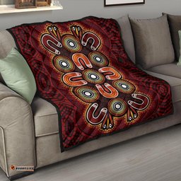aboriginal premium quilt aboriginal dot painting flowers style
