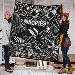 collingwood magpies premium quilt aboriginal art