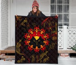 aboriginal premium quilt australia map and indigenous flag