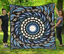 aboriginal premium quilt indegenous dot painting art 04