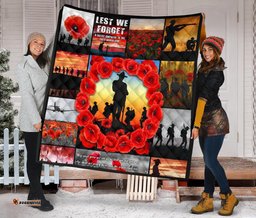 anzac premium quilt always remember australias soldiers