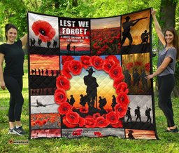 anzac premium quilt always remember australias soldiers