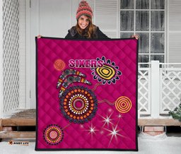 sydney premium quilt sixers indigenous magenta
