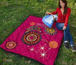 sydney premium quilt sixers indigenous magenta