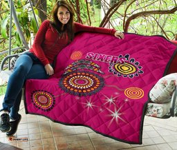 sydney premium quilt sixers indigenous magenta