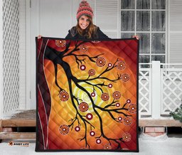 aboriginal premium quilt tree in spring season