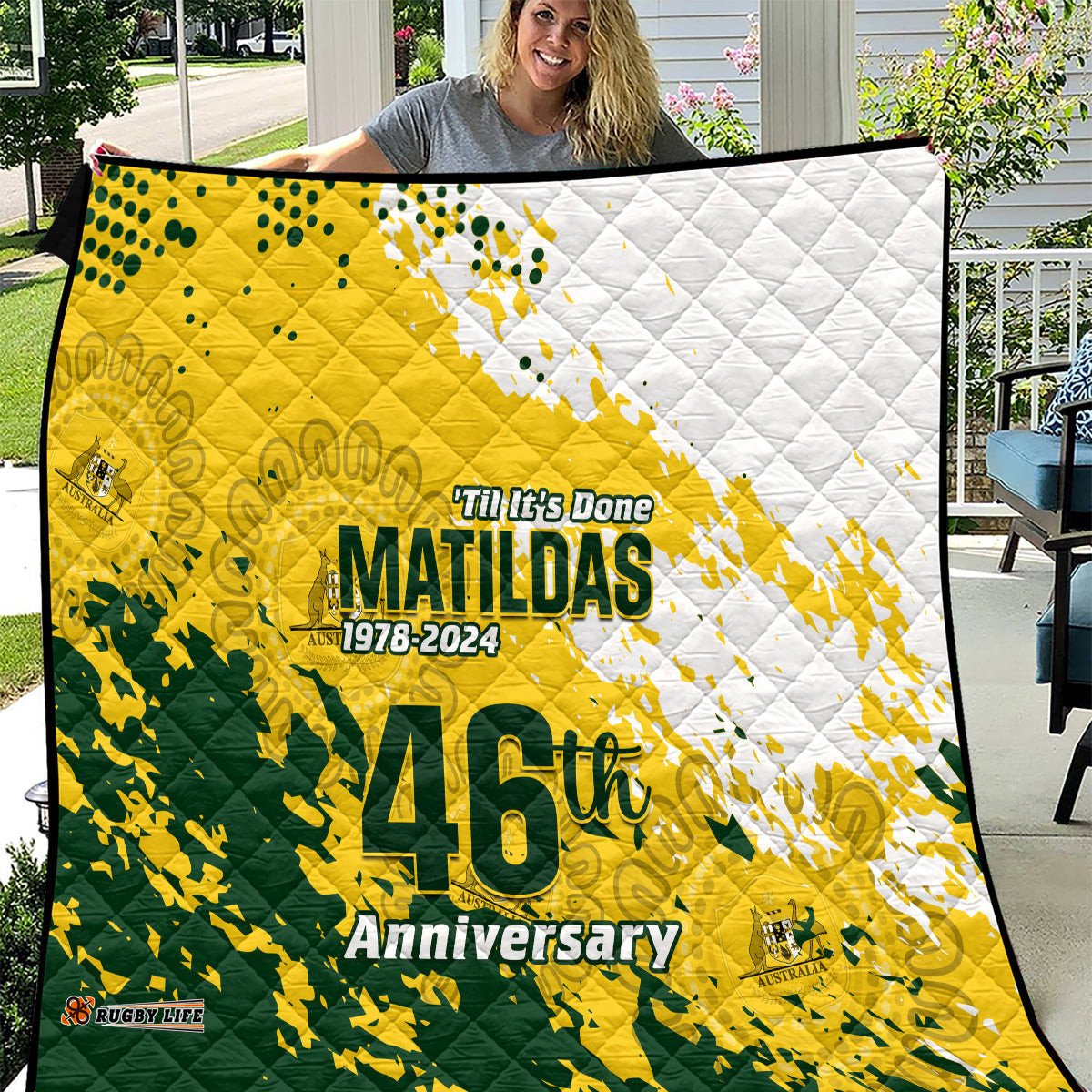 australia soccer quilt til its done matildas 2024 happy 46th anniversary