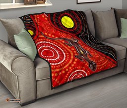 aboriginal premium quilt australia lizard dot painting art