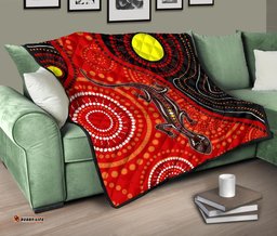 aboriginal premium quilt australia lizard dot painting art