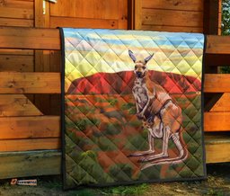 premium quilts kangaroo coverlets uluru landscape art