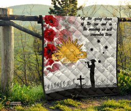 anzac premium quilt we will remember them