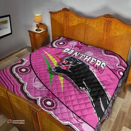 panthers rugby premium quilt aboriginal basic style pink