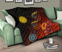 aboriginal premium quilt flowers on the land
