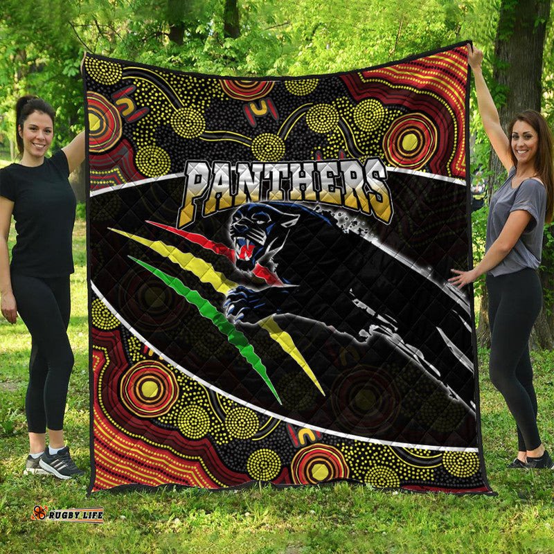 panthers rugby premium quilt aboriginal basic style