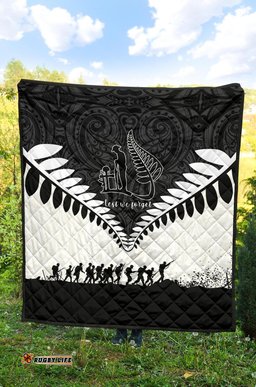 new zealand anzac quilt lest we forget premium quilt