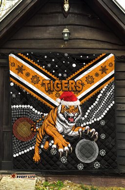 wests christmas premium quilt tigers indigenous