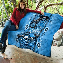 custom adelaide strikers cricket quilt happy australia day aboriginal art