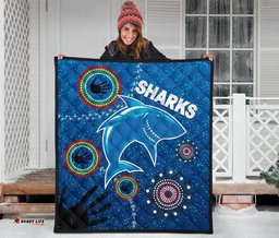 naidoc sharks premium quilt cronulla aboriginal style