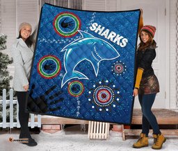 naidoc sharks premium quilt cronulla aboriginal style
