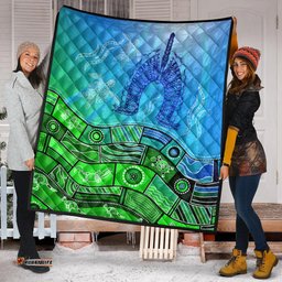 aboriginal torres strait islands premium quilt towards the light